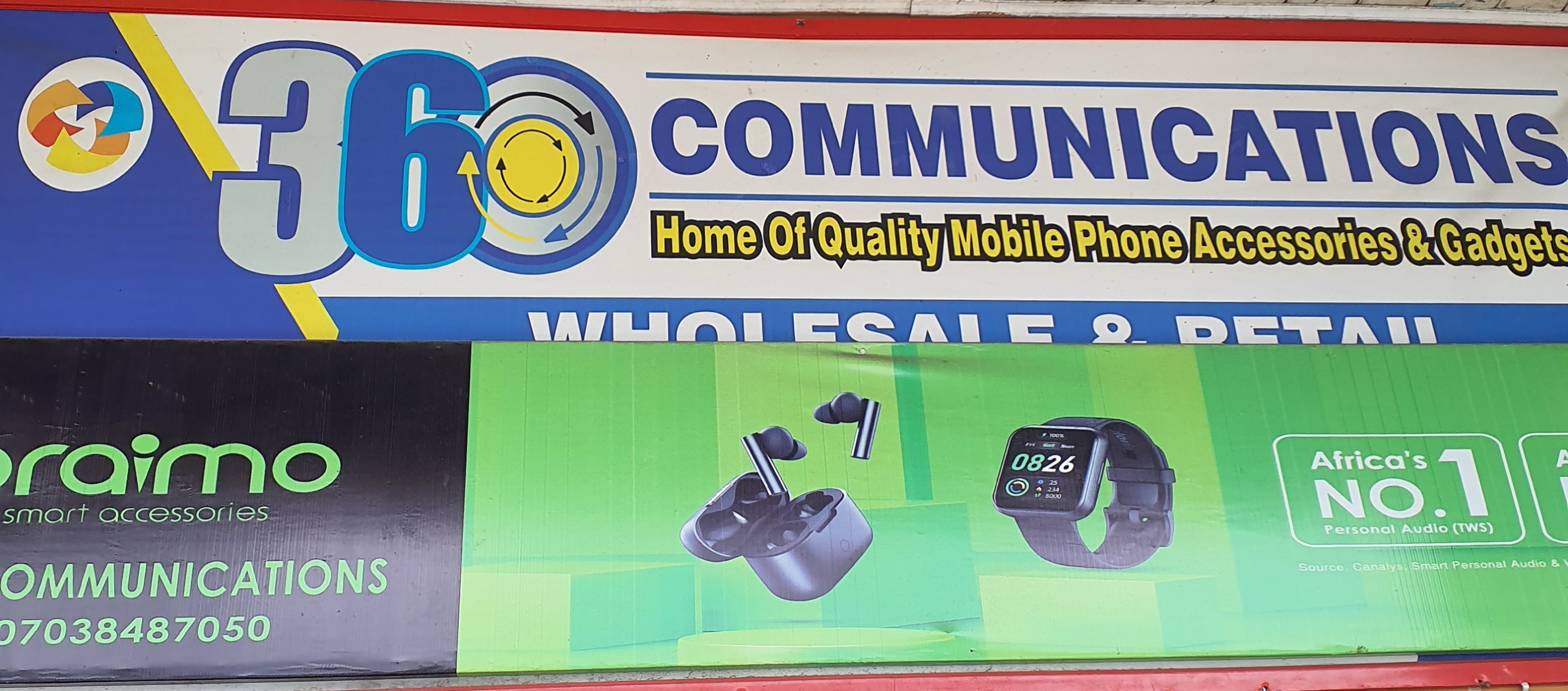360 Communications(phones and accessories) Banner