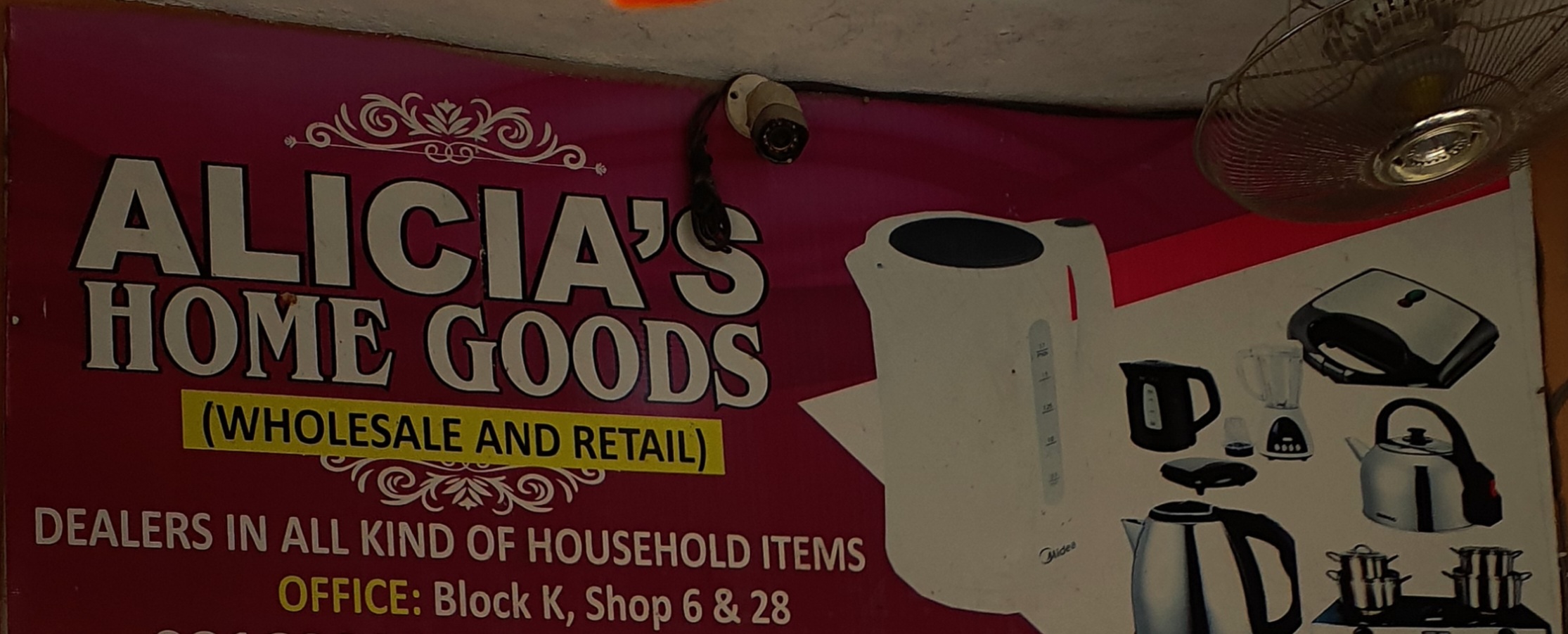 Alicia's Home Goods Banner