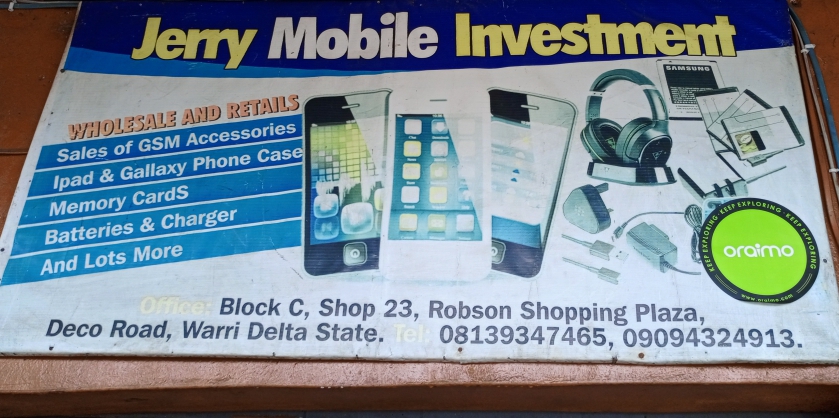 JERRY MOBILE Investment(phone and accessories) Banner